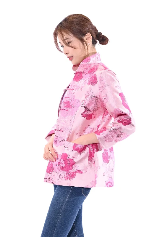 Line & Curve Jacket YL271 Stand-Up Collar Roll-Neck Collar Turtle Neck
