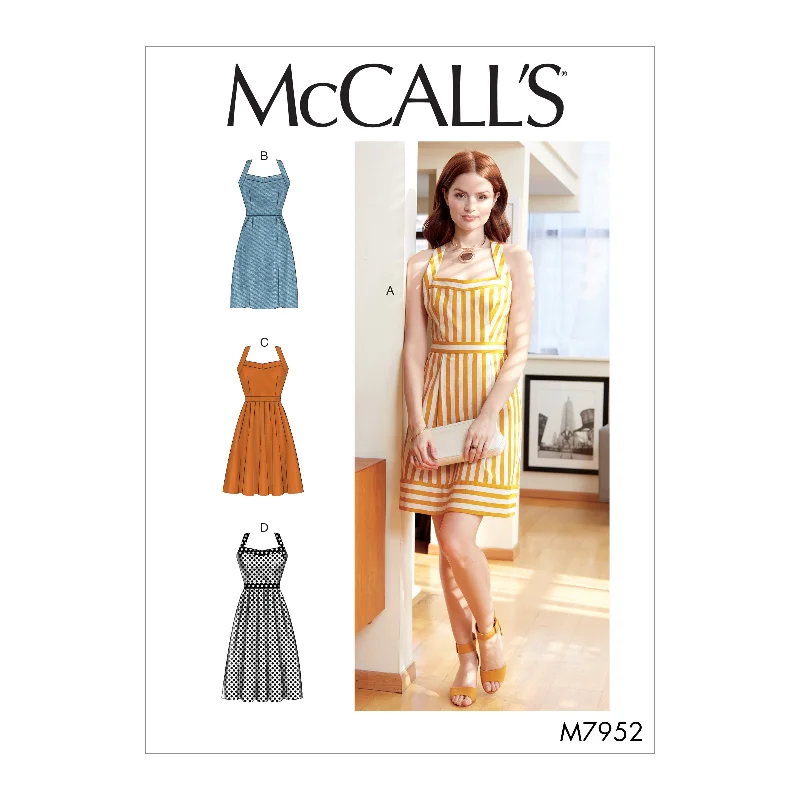 McCall's Pattern M7952 Misses' Dresses empire Waist empire