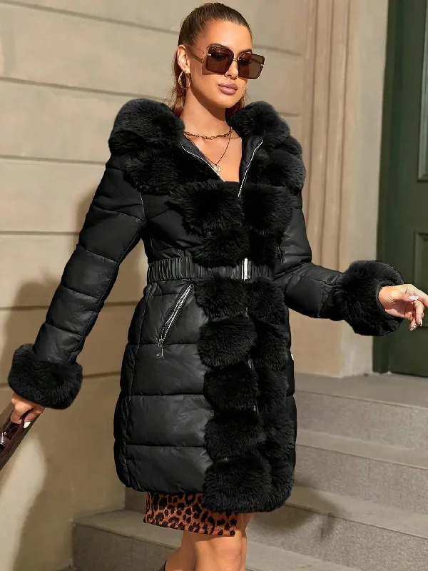 Jacket Coat, Elegant Long Sleeve Warm Overcoat For Winter, Women's Notch Collar Peter Pan Collar Cowl Neck