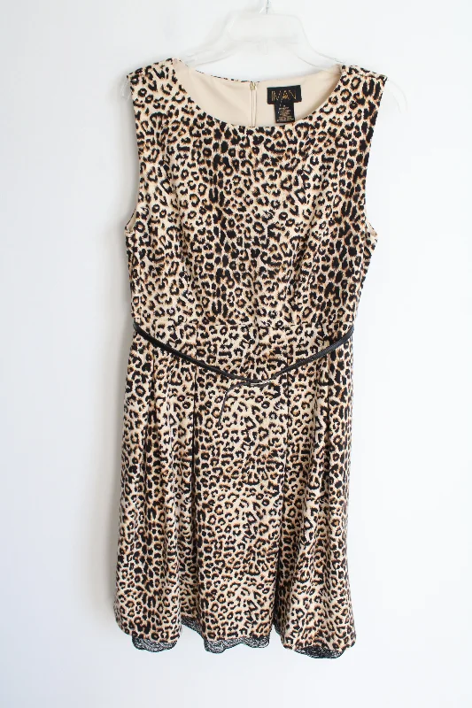 Iman Leopard Print Belted Dress | M Tunics Winter warm