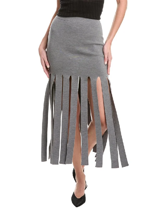 Michael Kors Collection Wool-Blend Streamer Skirt corduroy skirt durable