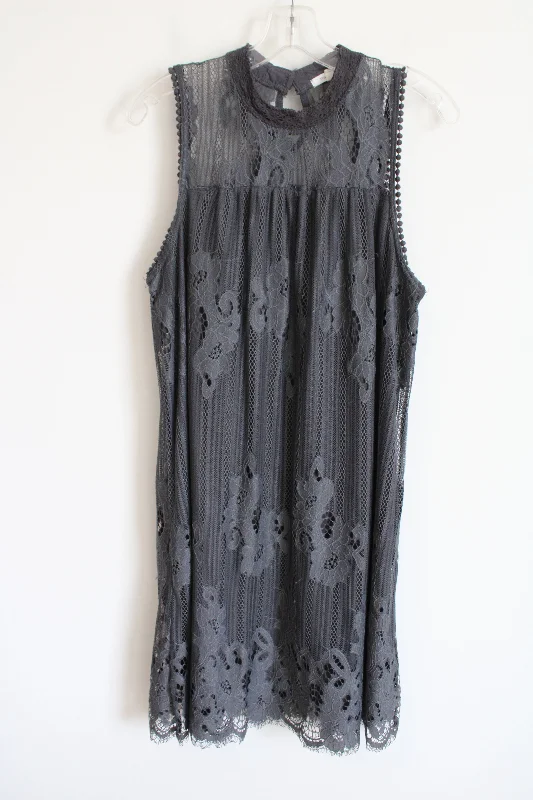 Maurices Gray Lace Dress | XL Bodycon Club Sequined