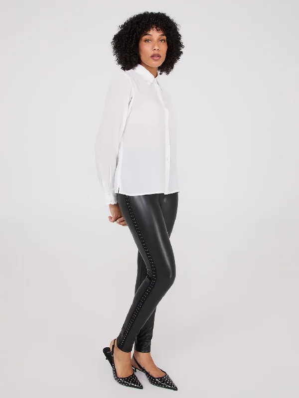 Faux Leather Pants Comfy Athletic Pants