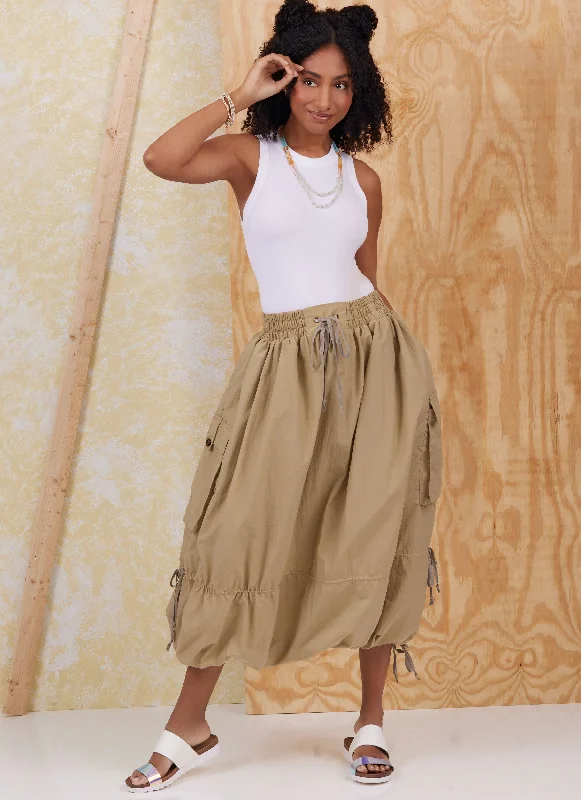 Simplicity Skirts S9954 ruffled skirt detail
