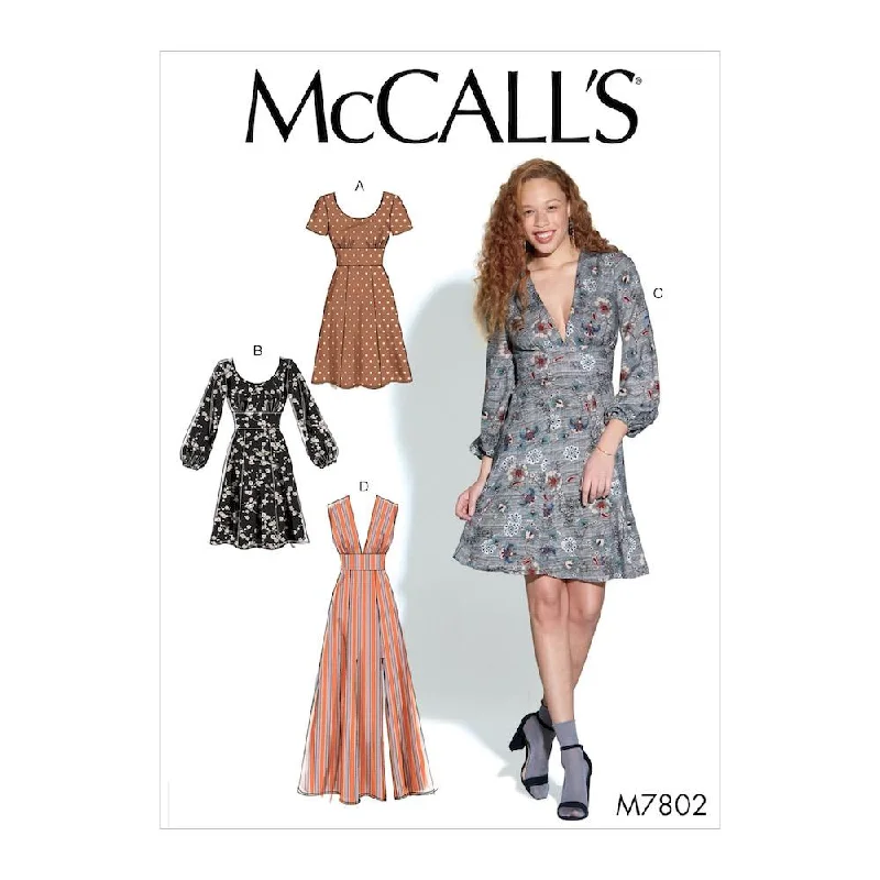 McCall's Pattern M7802 Misses' Dresses Tunics Stylish modern