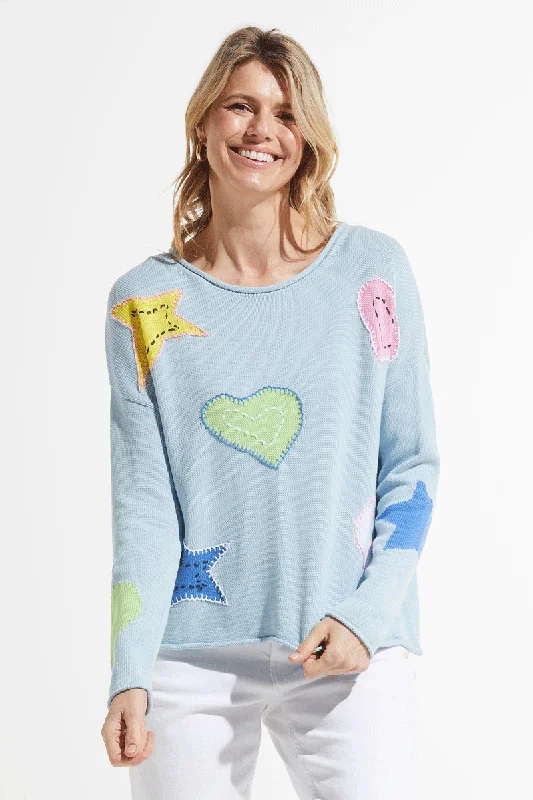 Zaket & Plover To The Moon Sweater Seamless Knitted Crochet