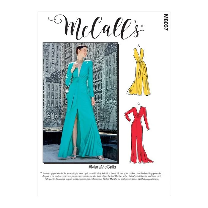 McCall's Pattern M8037 Misses' Special Occasion Dresses Tunics Short Trendy