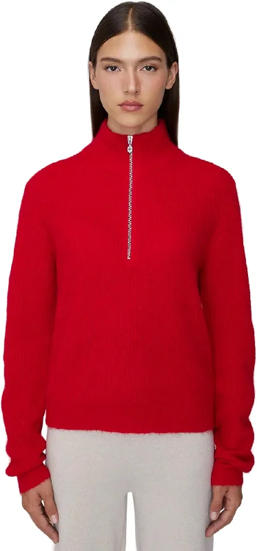 Katrina Half-zip Sweater - Women's|-|Chandail à demi-glissière Katrina - Femme Mesh Fabric Canvas Fabric Denim Fabric