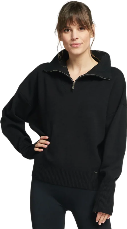 Olly Half-Zip Sweater - Women's|-|Chandail à demi-glissière Olly - Femme Cable Knit Ribbed Knit Lace Knit