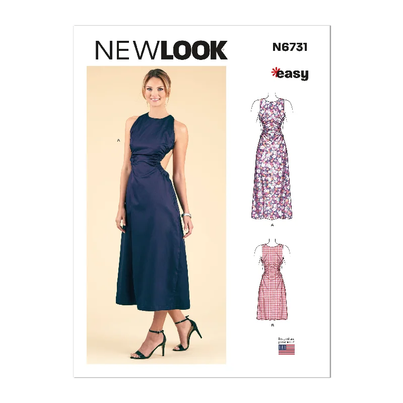 Newlook Pattern 6731 Misses' Dresses Tunics Party sparkling