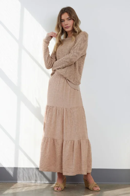 DESPACITO GAUZE LAYER SKIRT - (FINAL SALE) cotton skirt soft