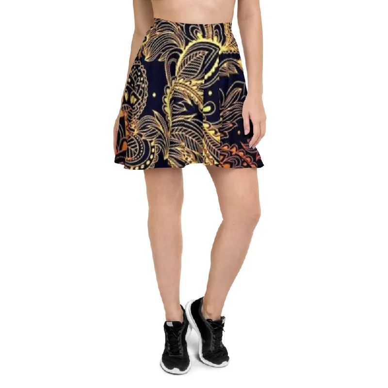 Flared Circle Cut Skirt relaxed fit skirt