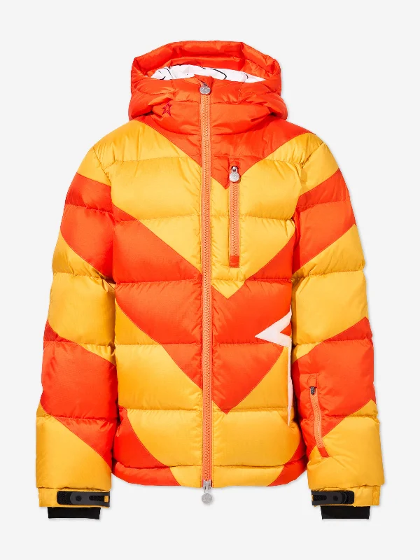 Perfect Moment Kids Super Mojo Down Puffer Jacket in Yellow Insulated Jacket Fitted Jacket Loose Jacket
