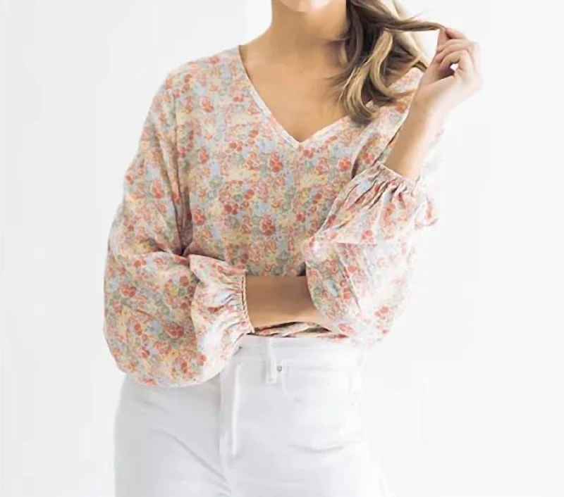 Rosie Bodysuit In Pink Stylish Off-Shoulder Long Sleeve Bodysuit