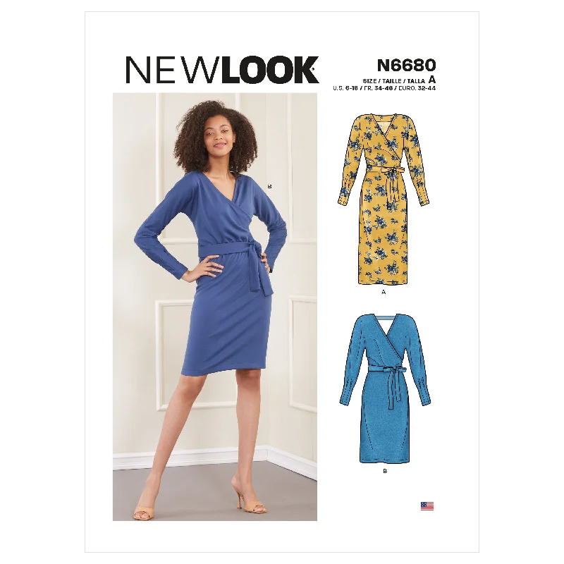 Newlook Pattern N6680 Misses' Knit Dress Tunics Fashionable trendy