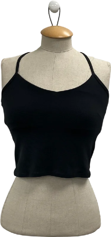 Nimble Black Ribbed Tank Top UK 12 cute tank top