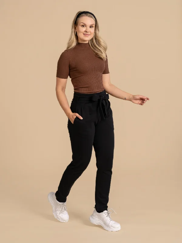 Mukava Pants Short Black Comfortable Maternity Pants