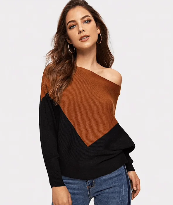 GET TO THE POINT SWEATER Houndstooth Herringbone Solid