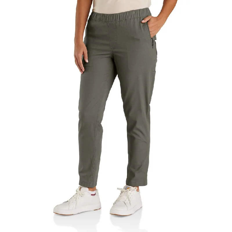 'Carhartt' Women's Force® Ripstop Work Pant - Dusty Olive Trendy High-Waist Trousers