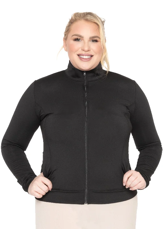 Women's Cotton Cadet Warm Up Jacket Nylon Jacket Polyester Jacket Spandex Jacket