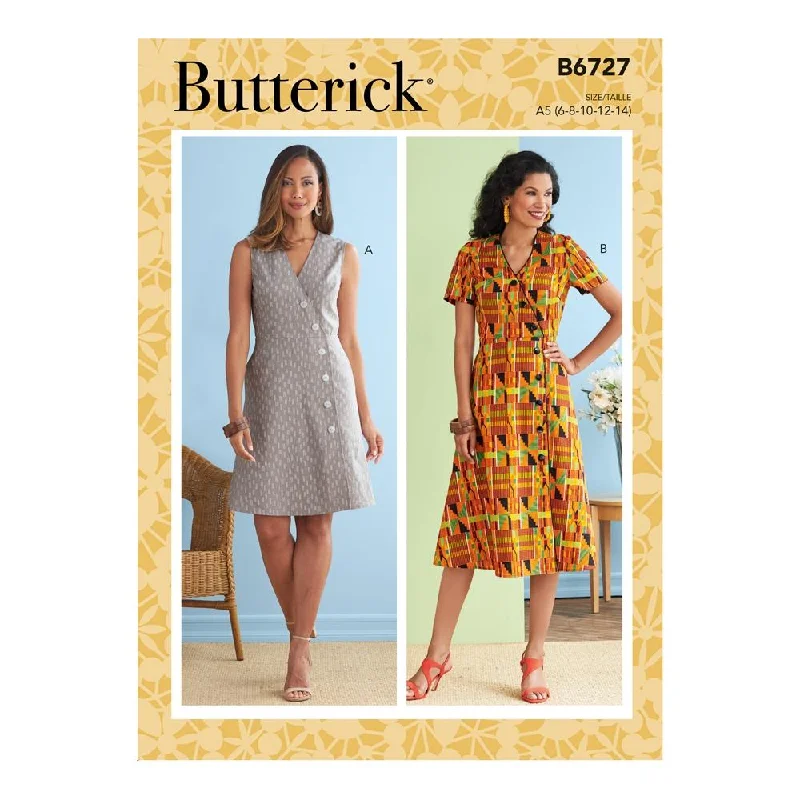 Butterick Pattern B6727 Misses' Dresses sweetheart Neckline Romantic