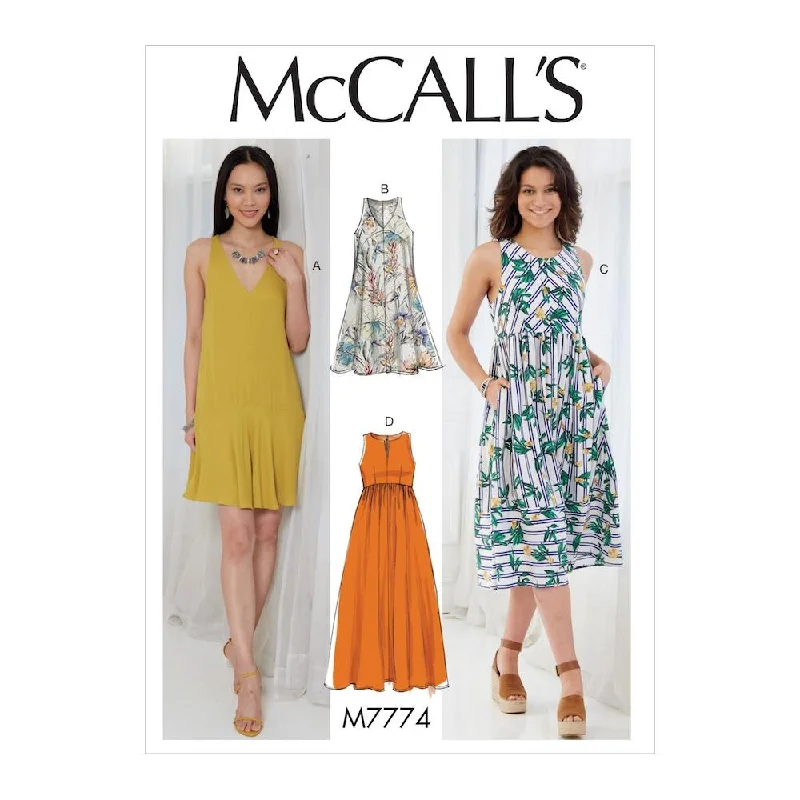 McCall's Pattern M7774 Misses' Dresses Tunics Chic elegant