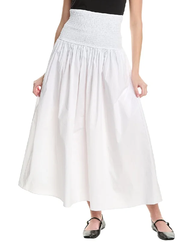 Solid & Striped The Zaria Maxi Skirt linen skirt airy