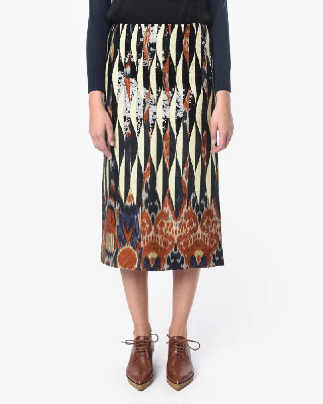 Shine Skirt in Desb wool skirt breathable
