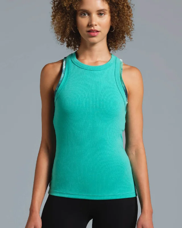 Women's Rib Knit Tank fitted tank top