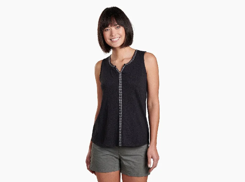 Women's Shay Tank - Black flowy tank top