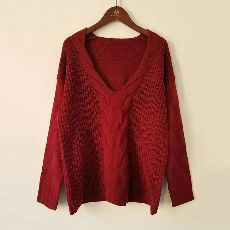 CABLE-KNIT & WOVEN BLEND SWEATER Wool Sweater Cotton Sweater Cashmere Sweater