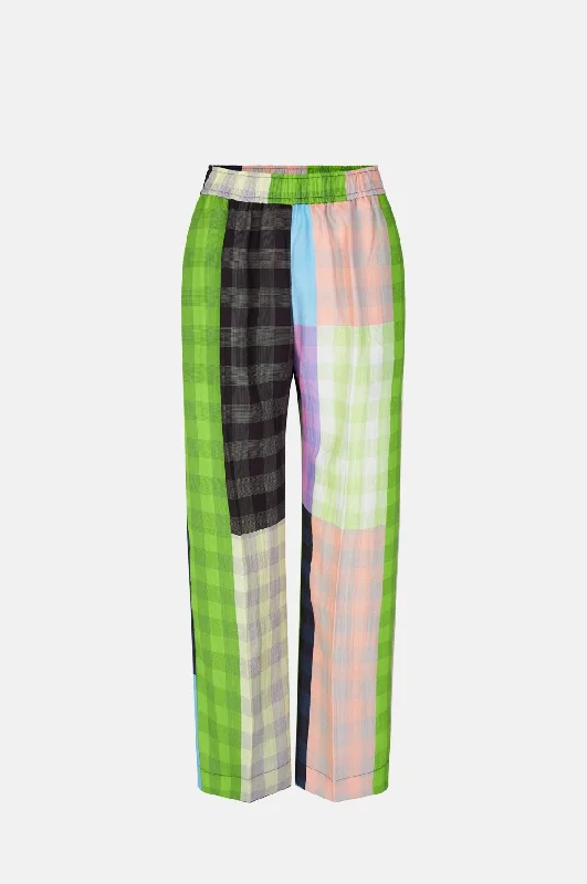 Debra Pants Check High-Waist Yoga Pants