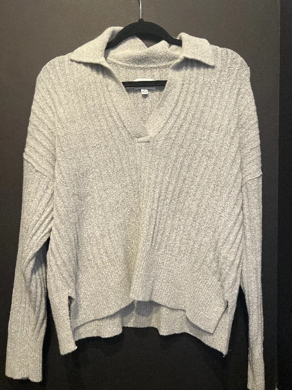 Pistola Ribbed Collared Sweater (Size Small) Fleece Sweater Nylon Polyester