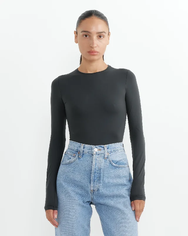 Aura Bodysuit in Granite Comfortable Bodysuit for Sleep