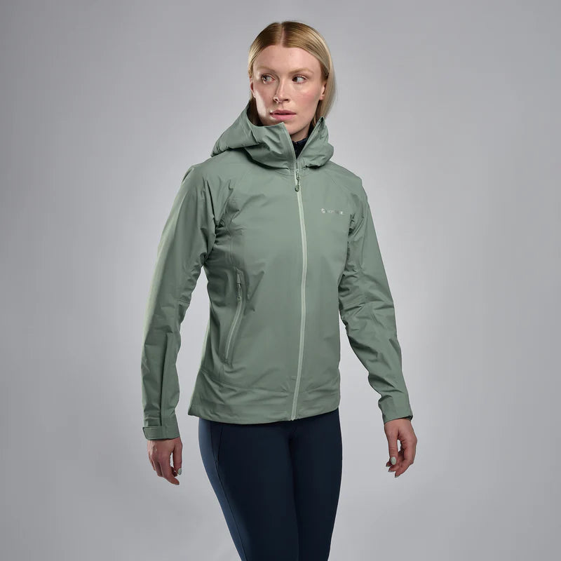 Montane Ladies Phase Lite Waterproof Goretex Jacket Hooded Jacket Caped Jacket Shawl Collar Jacket