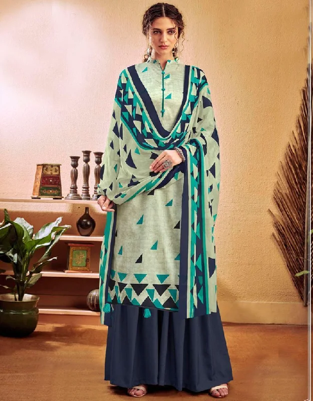 Pista Pure Zam Cotton Palazzo Dress Tunics Silk luxurious