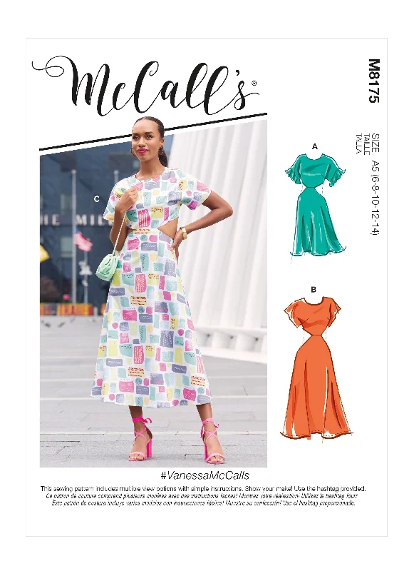 McCall's Pattern M8175 Misses' Dresses Tunics Winter warm