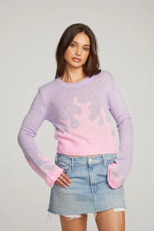 Flame Sweater Fitted Loose Oversized