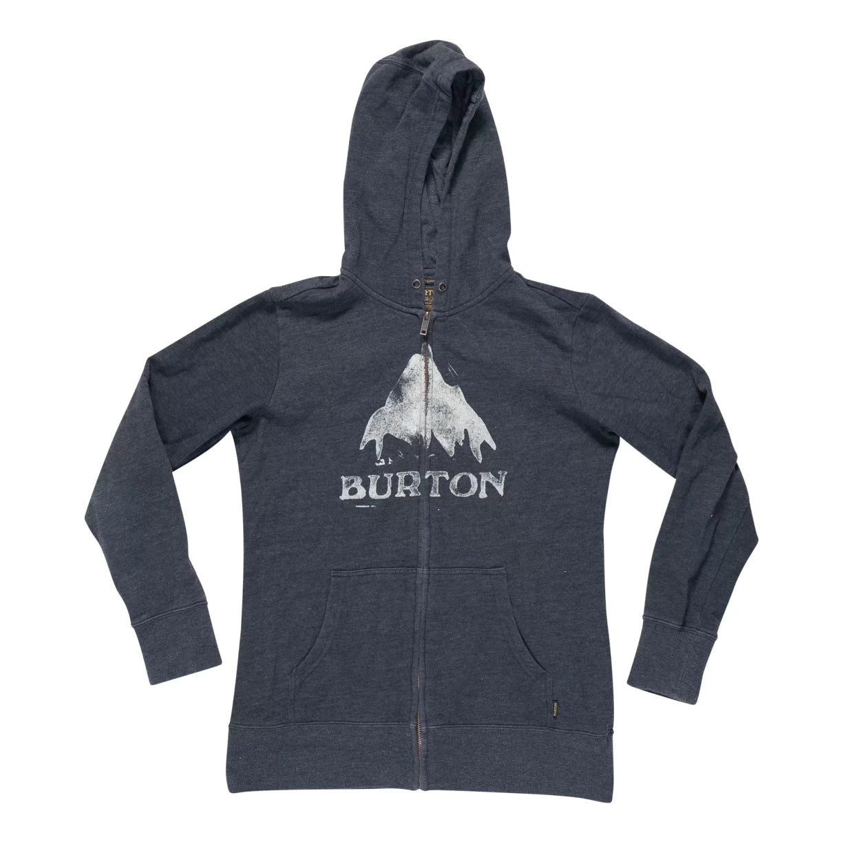 Burton Full Zip Logo Hoodie - Women's Hoodie with Thumb Holes Functional Cozy