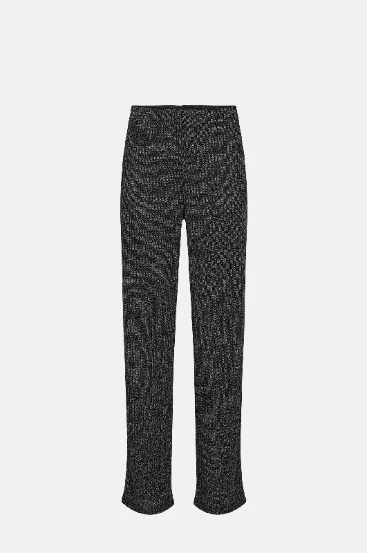 Elma Pants Black Combi Classic Straight Pants
