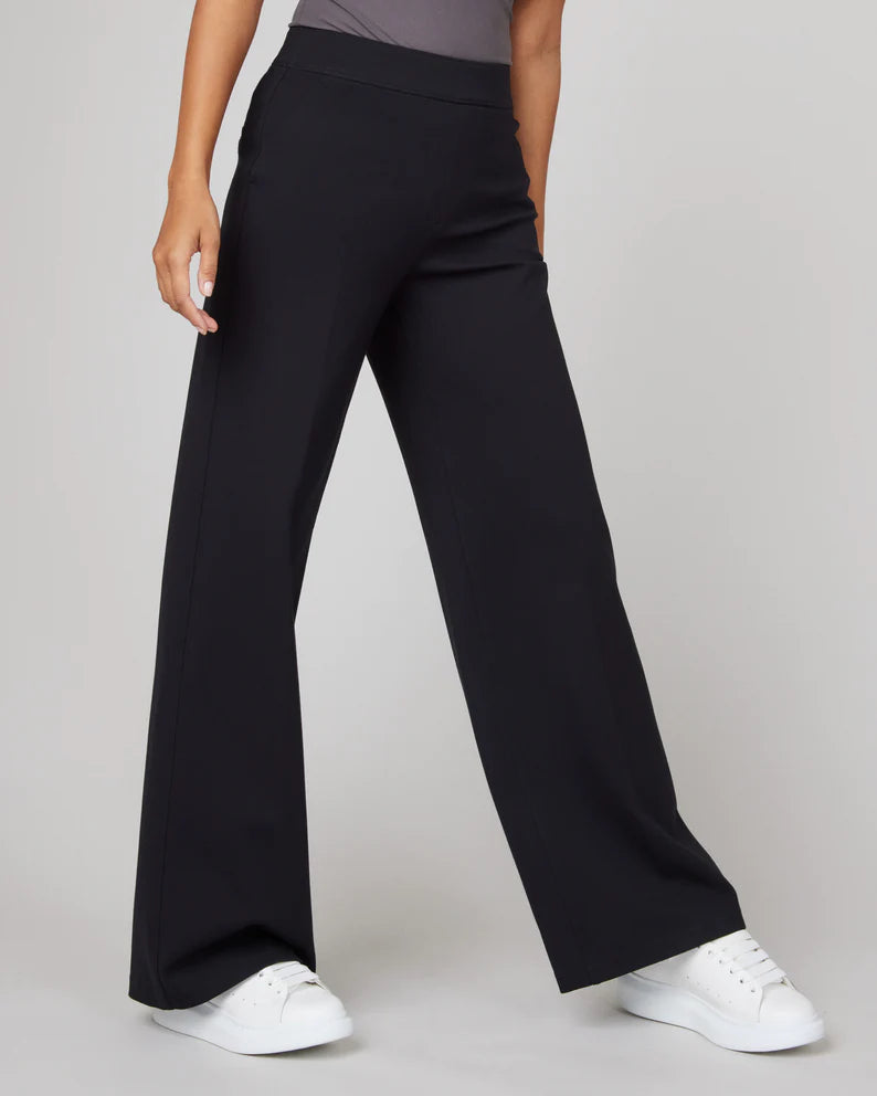 Spanx The Perfect Pant Wide Leg | Black Relaxed Casual Leggings