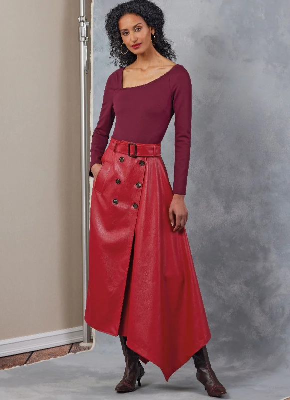 Vogue Skirt V2050 ribbed skirt waist