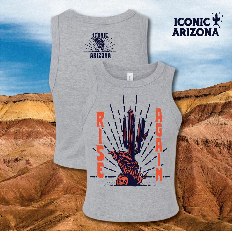 Rise Again Ladies Micro Rib Racer Tank lavender tank top