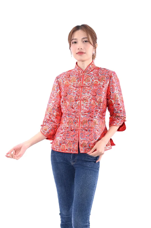 Line & Curve Jacket YL202-10 Ribbed Jacket Pleated Jacket Ruffled Jacket