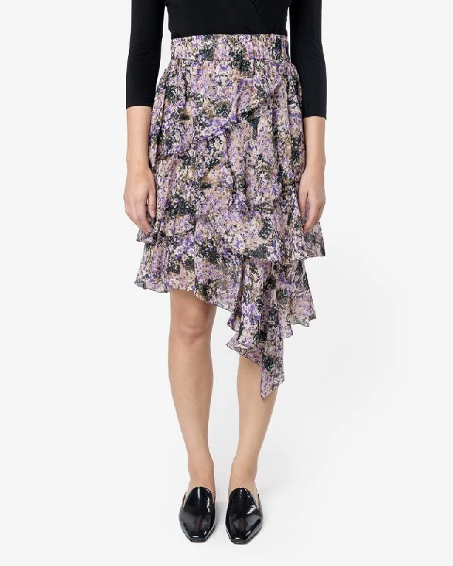 Jeezon Skirt in Beige denim skirt casual