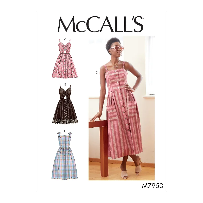 McCall's Pattern M7950 Misses' Dresses Shift Classic Vintage