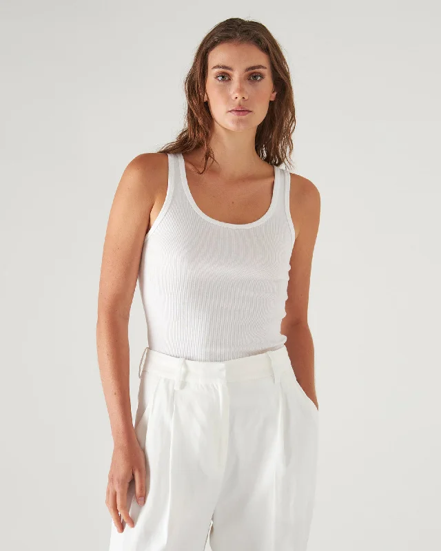 Scoop Ribbed Tank Top glitter tank top