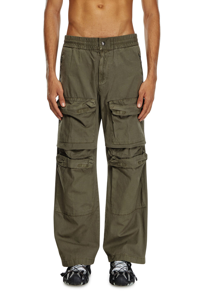 Cargo Pants In Garment-Dyed Twill Relaxed Fit Trousers