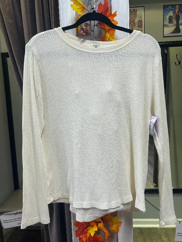 Dylan Waffle Knit Sweater (Size Large) High Neck Crew Neck V-Neck