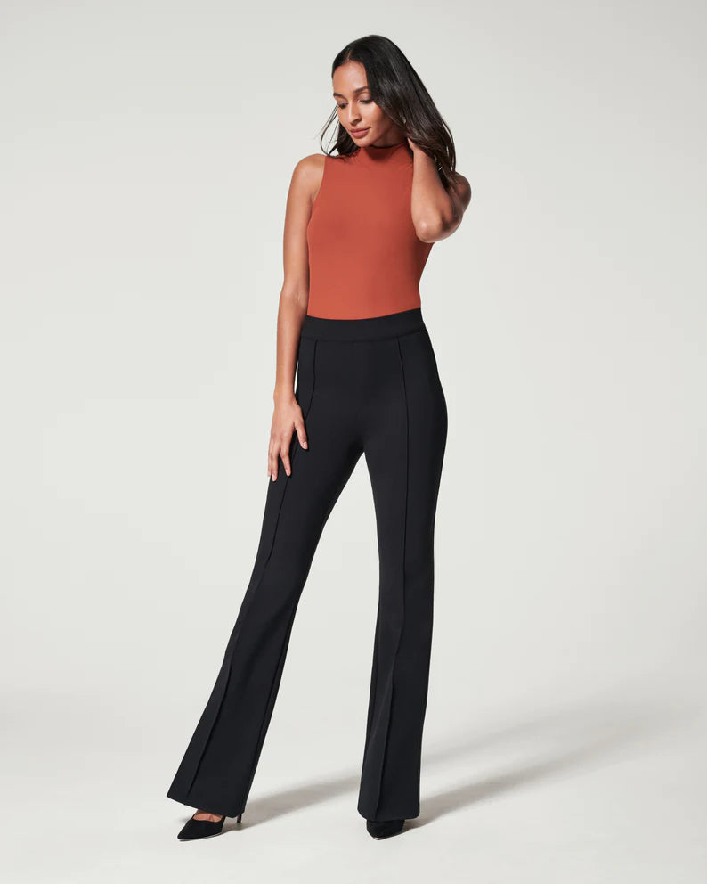 Spanx The Perfect Pant High Rise Flare | Black Comfortable Denim Leggings